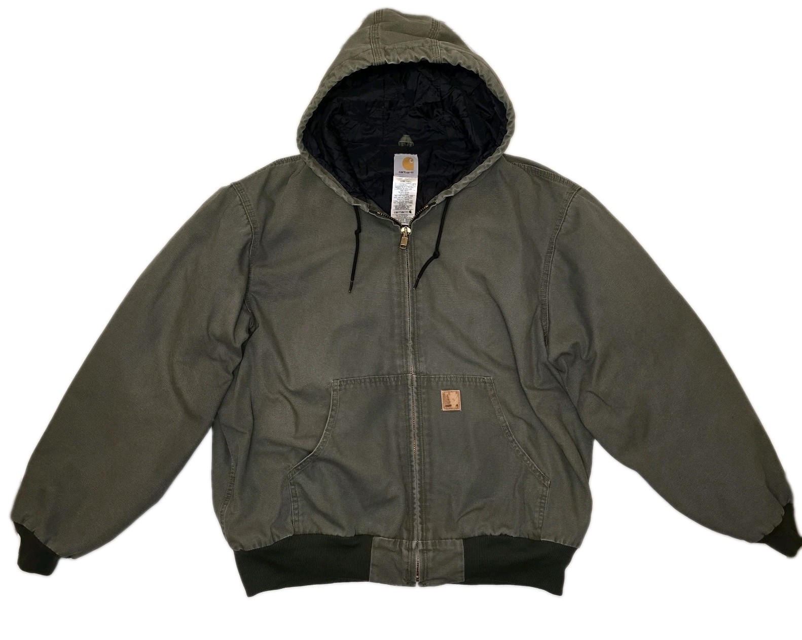 Vintage Carhartt Quilted Hooded Active Jacket “Moss” J280 MOSS Men’s X-Large