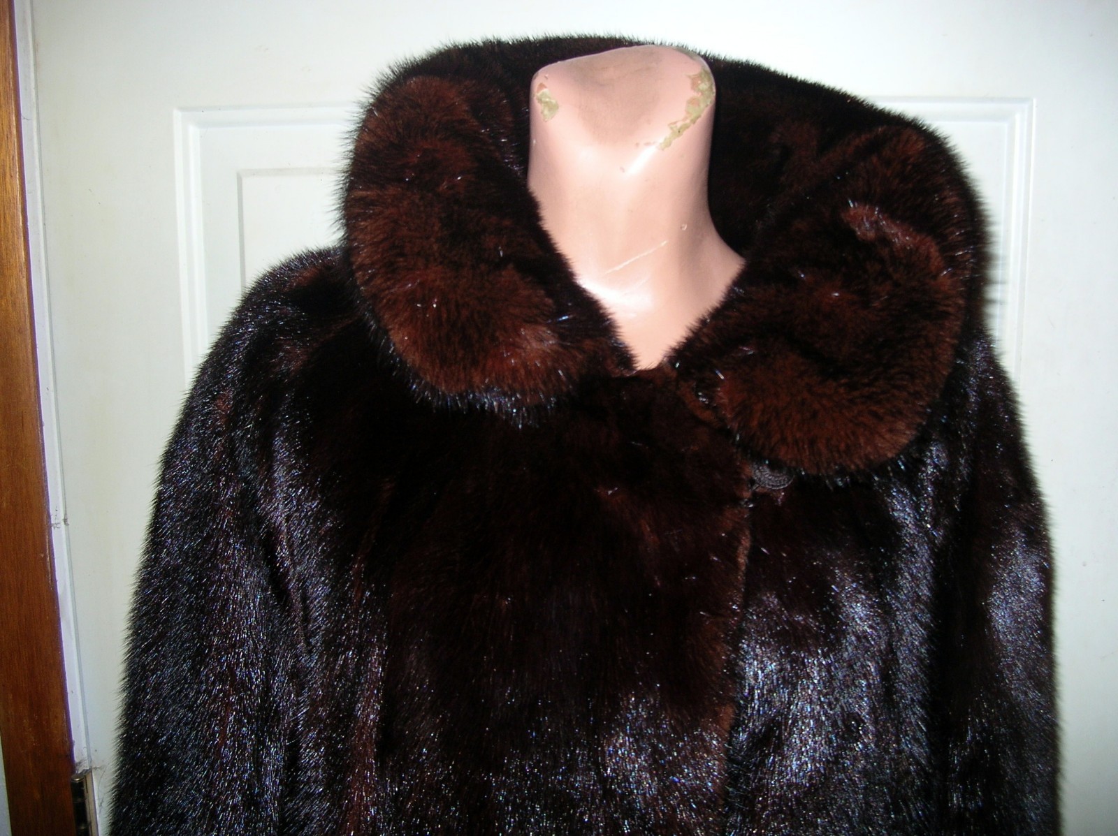 Vintage 60’s Ladies Ranch Mink Stroller Jacket..3/4 Sleeve/Pockets..Size Large
