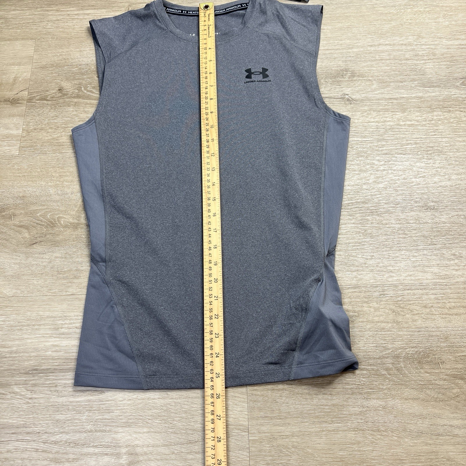 Under Armour Heatgear Compression Tank Top Sleeveless Gray Mens Size Large NWT