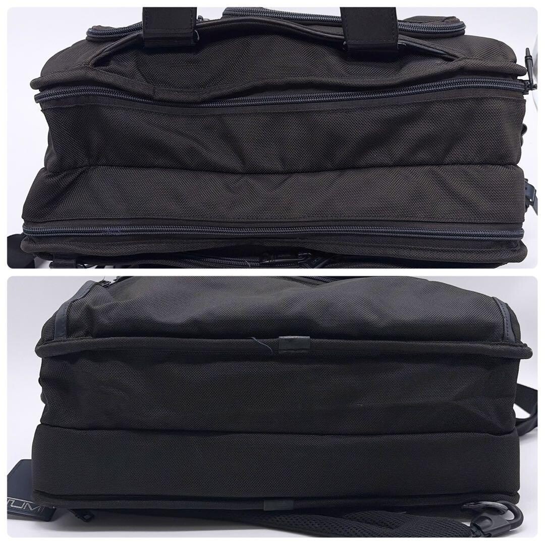 TUMI Alpha 3 3 Way Briefcase Backpack Black Navy PC Business Bag Authentic
