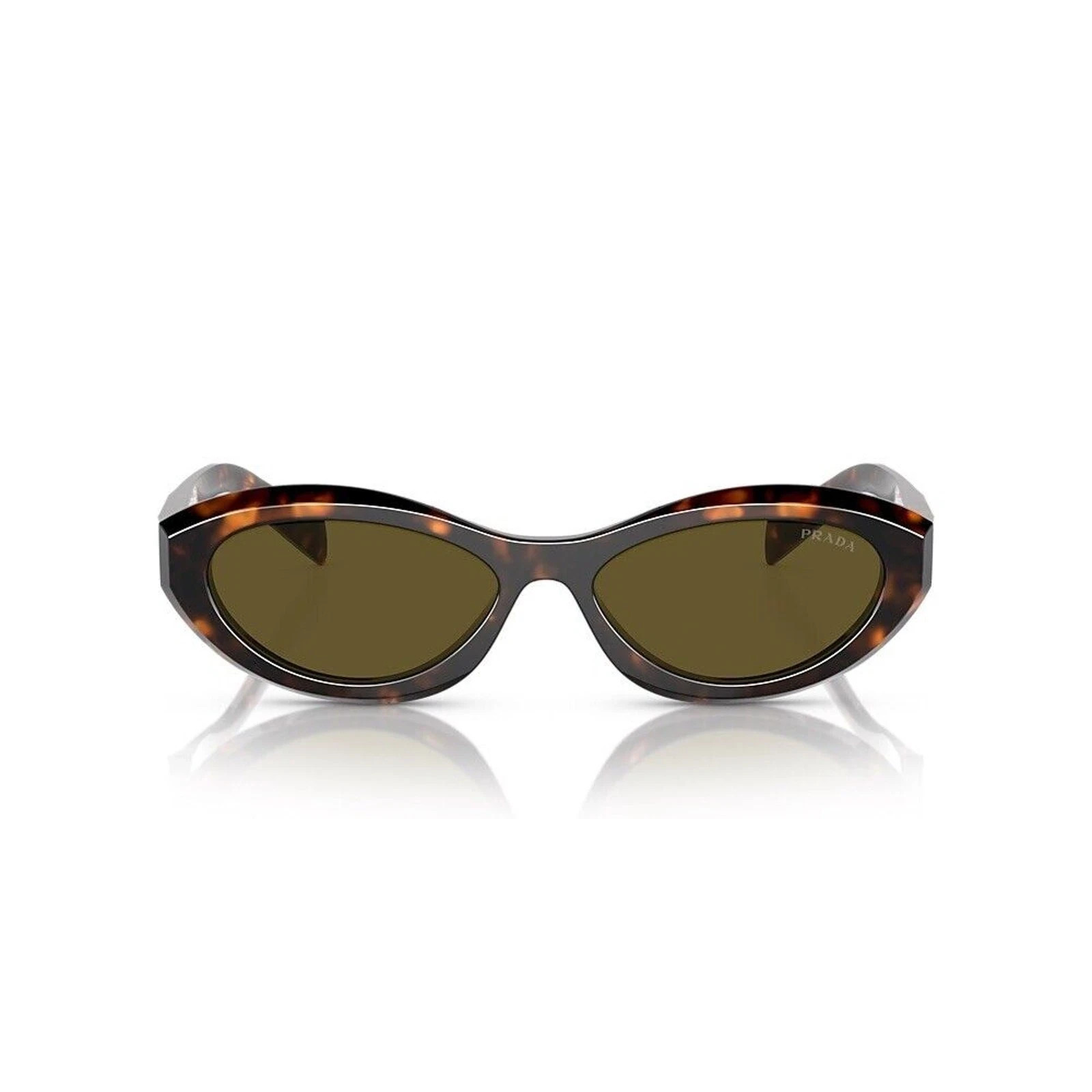 PRADA PR 26ZS 14LO9Z Honey Tortoise Dark Brown Women Sunglasses AUTHENTIC NEW