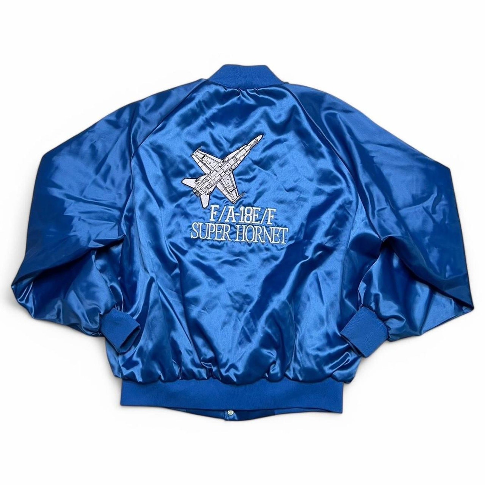 vintage 80s F-18 Super Hornet bomber jacket jacket Mens size XL Made in USA