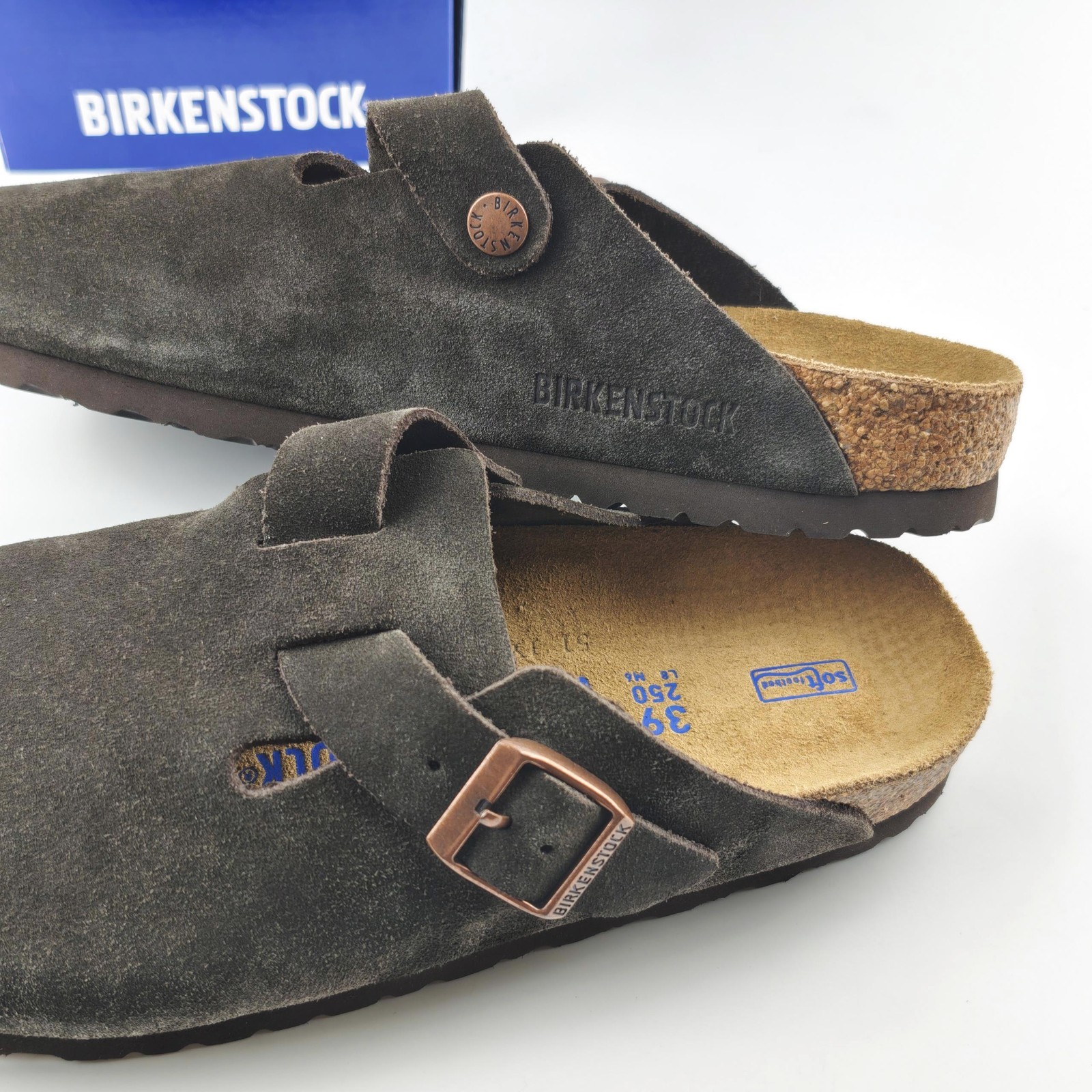 Birkenstock Boston Suede Clog Mocha Narrow/Wide Women’s and Men’s Shoes