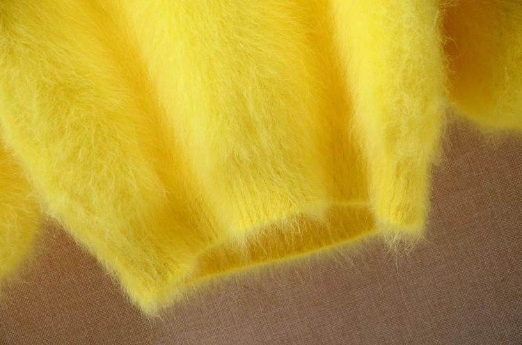 Ladies Women Angora Mink Cashmere Warm Fluffy Fuzzy Knitted Tops Sweaters Jumper
