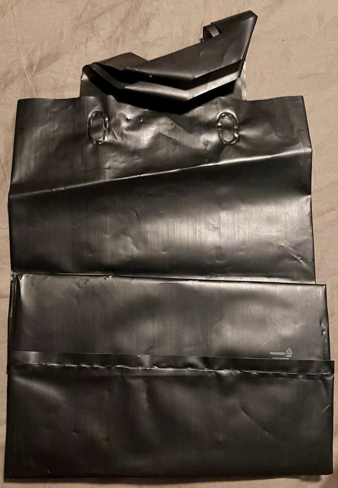 TRUMP NYC PLASTIC SMALL BLACK BAG / GIFT BAG (10”X8”X5”)(not including handles)