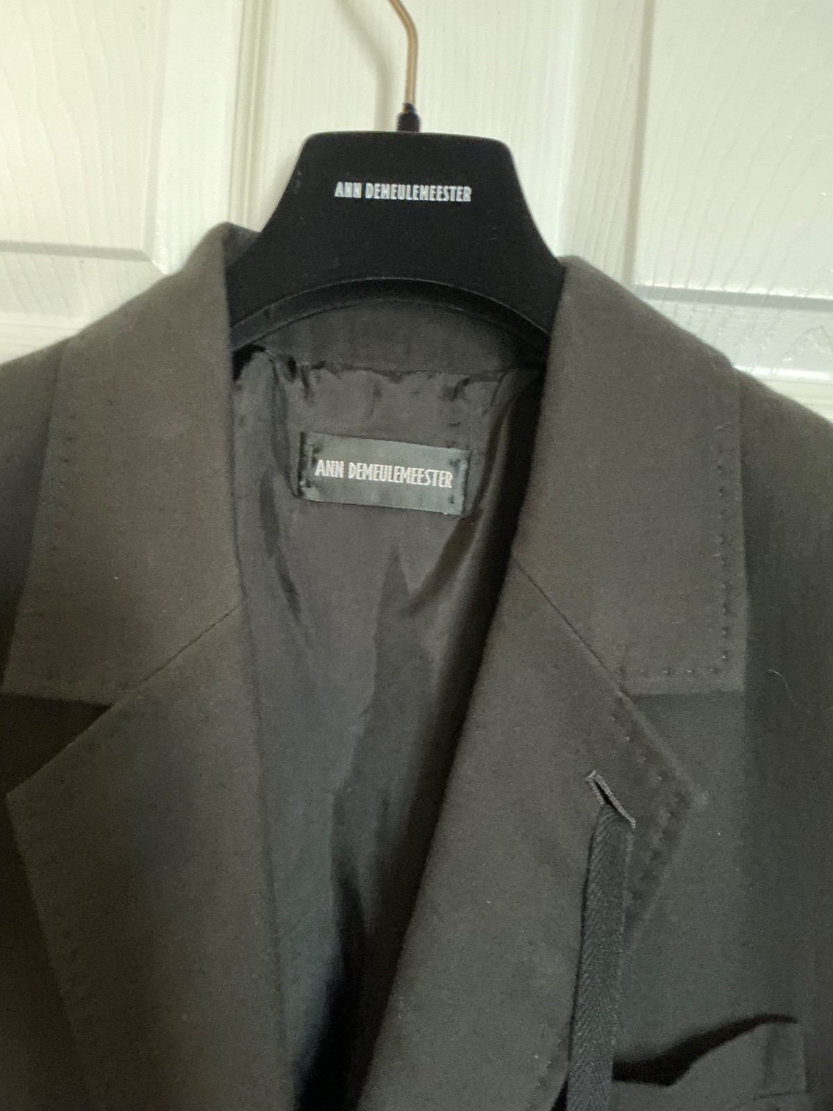 Ann Demeulemeester Agnes Comfort Black Jacket 44 B48″