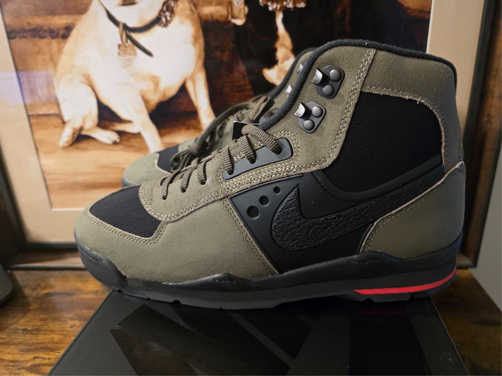 Nike Baltoro Shoes – Olive Khaki/ Black (IO4556-200) Boots Men’s US SZ 10.5 NEW