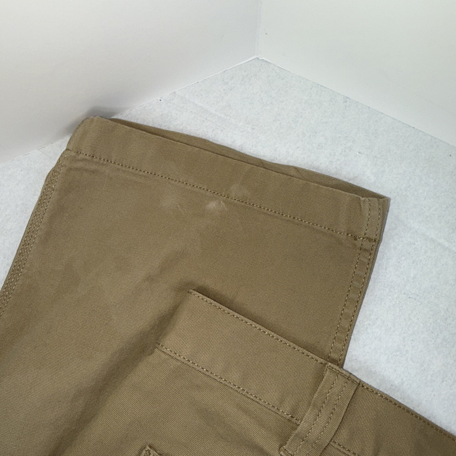 Carhartt Rugged Flex Relaxed Fit Canvas Tan Work Pant 38×32 (38×31 fit) BN2291-M