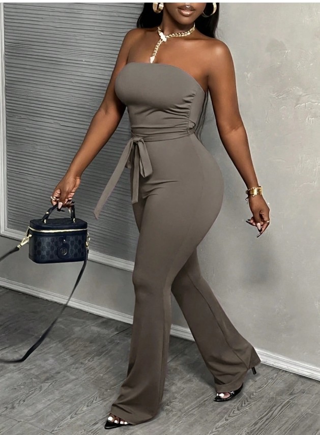 Casual basic elegant waist pants women’s jumpsuit