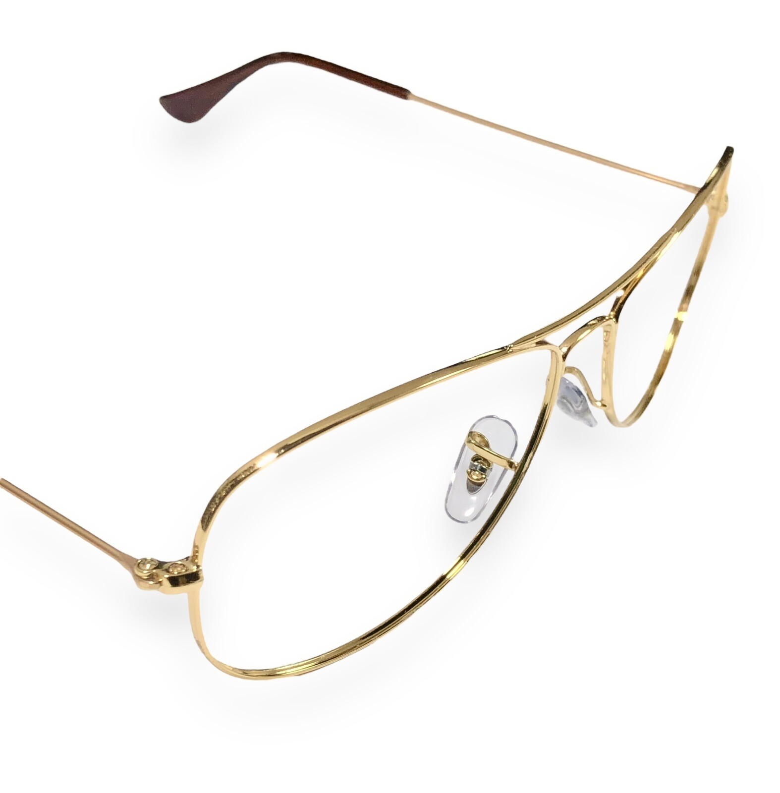 Ray Ban RB3362 Cockpit 001/51 Sunglasses Shiny Golden Frame Only 59mm Authentic
