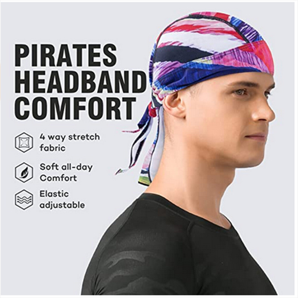 Durag Do Rag for Men Women Skull Cap Bandana Hat Breathable Helmet Linner Beanie