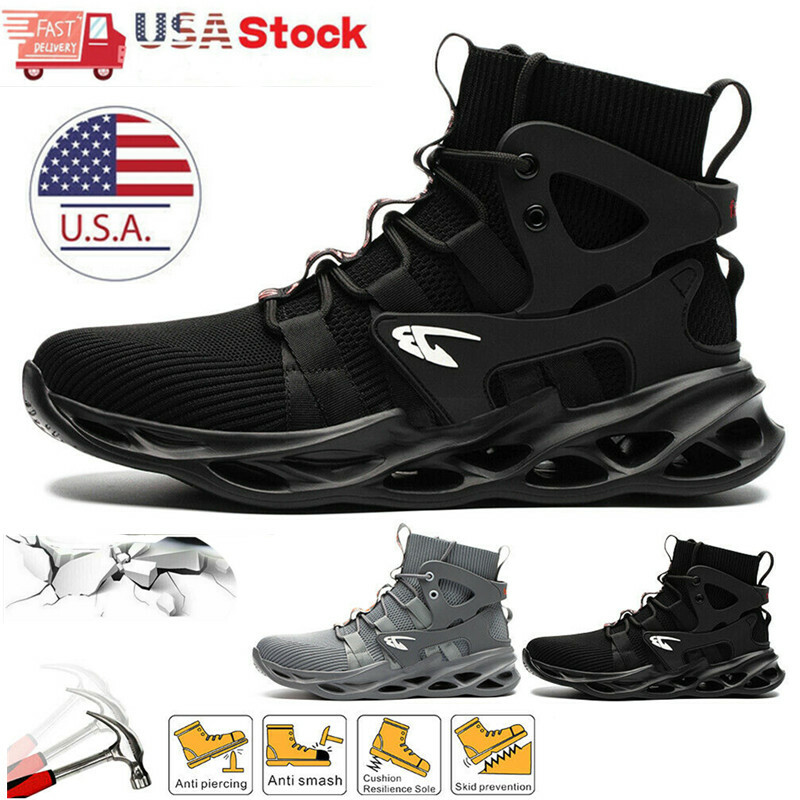 Mens Work Boots Steel Toe Cap Safety Shoes Indestructible Sneakers US size 8-13
