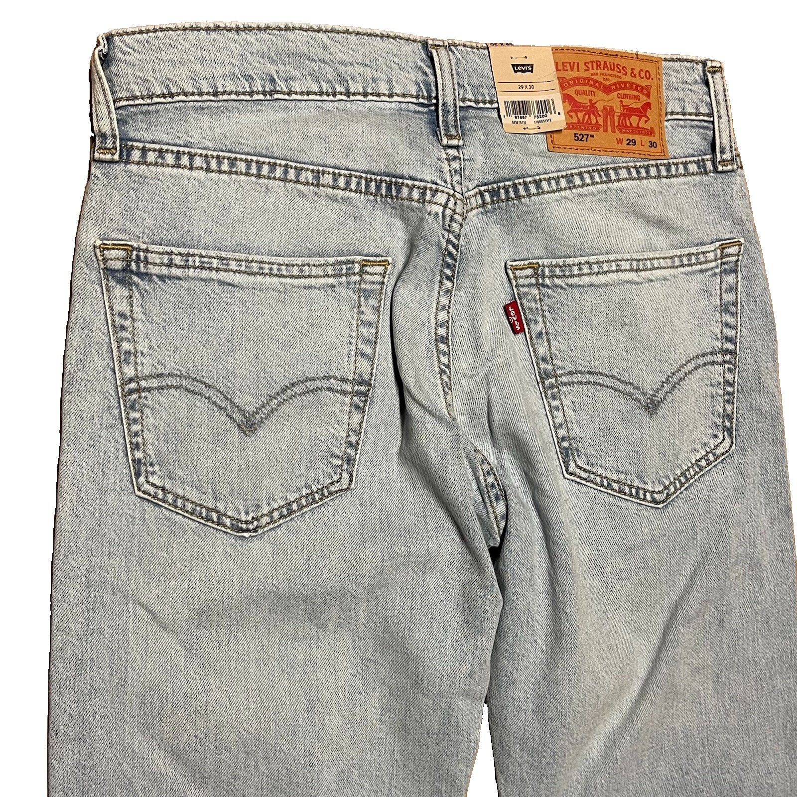 Levi’s 527 Slim Bootcut Jeans Men’s 29×30 Light Wash Stretch 055270722 NEW