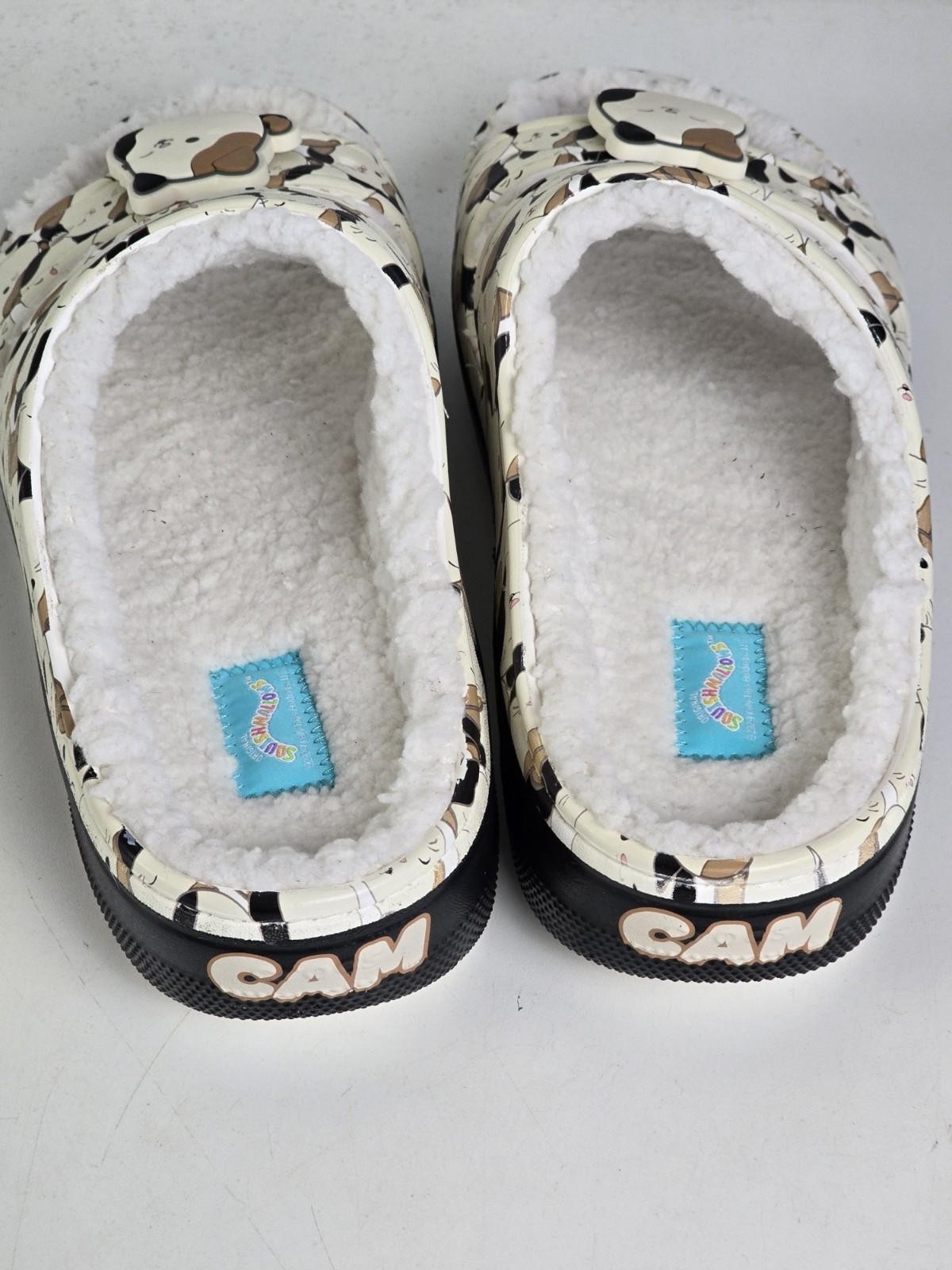 Unisex CROCS Squishmallows CAM Faux Fur Lined Cozy Sandals M-4/ W-6 Slide On New