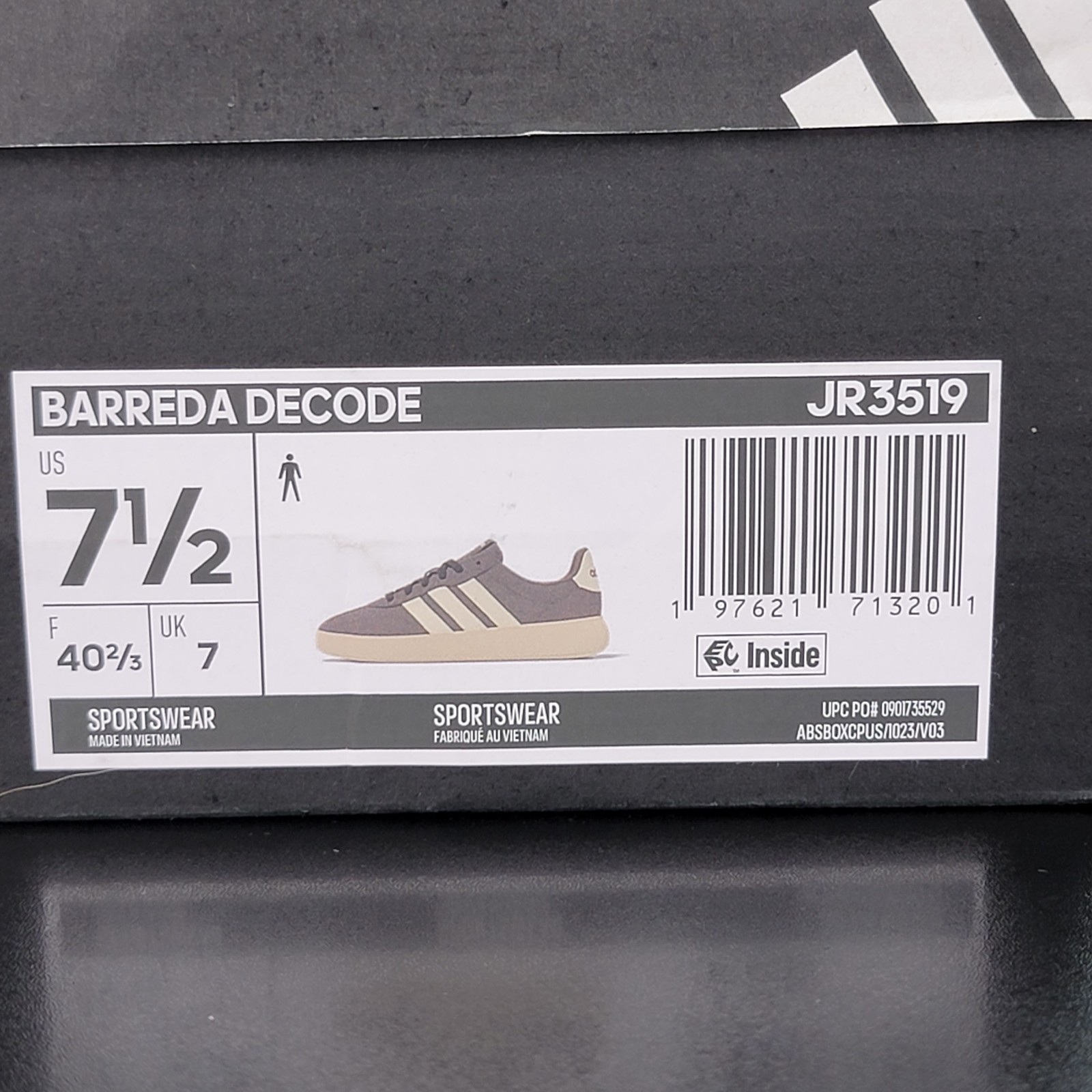Adidas Barreda Men’s Size 7.5 Athletic Shoes Brown Footwear Casual Sneakers