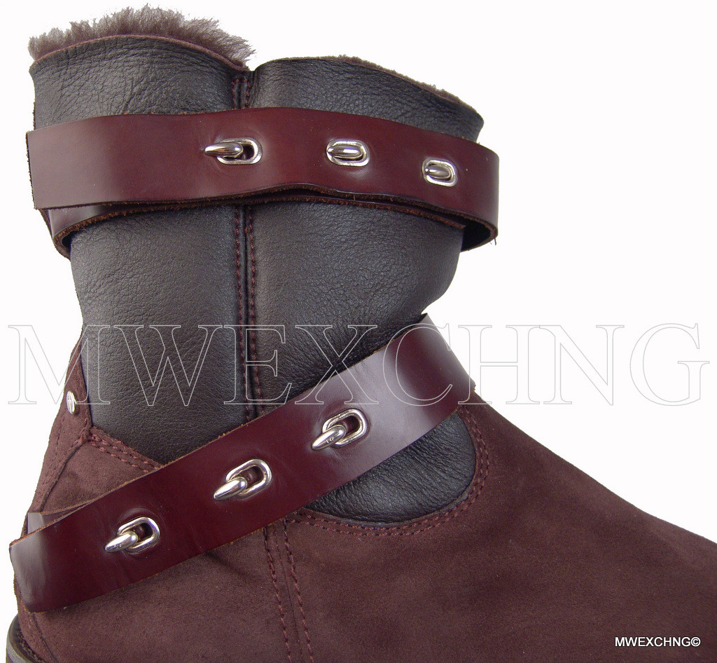 CESARE PACIOTTI FASHION SHEARLING SUEDE BOOTS US 11 ITALIAN DESIGNER MENS SHOES