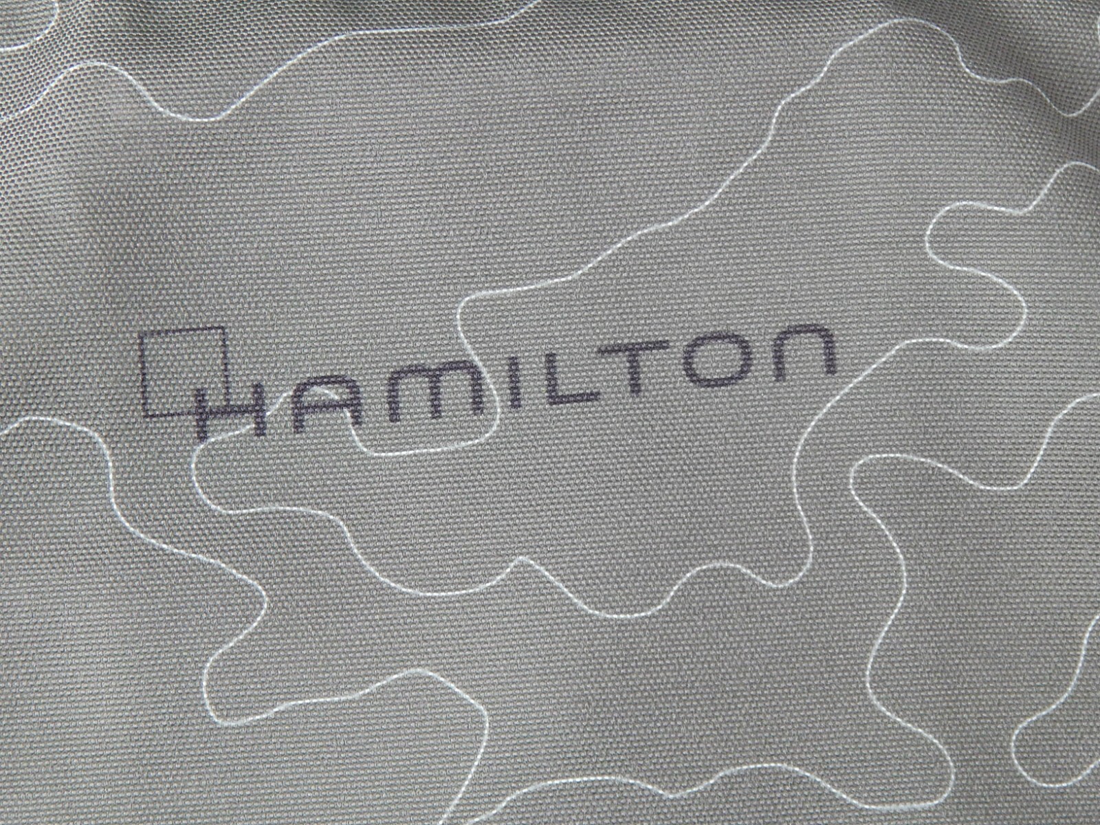 HAMILTON WATCHES zip up green tote bag