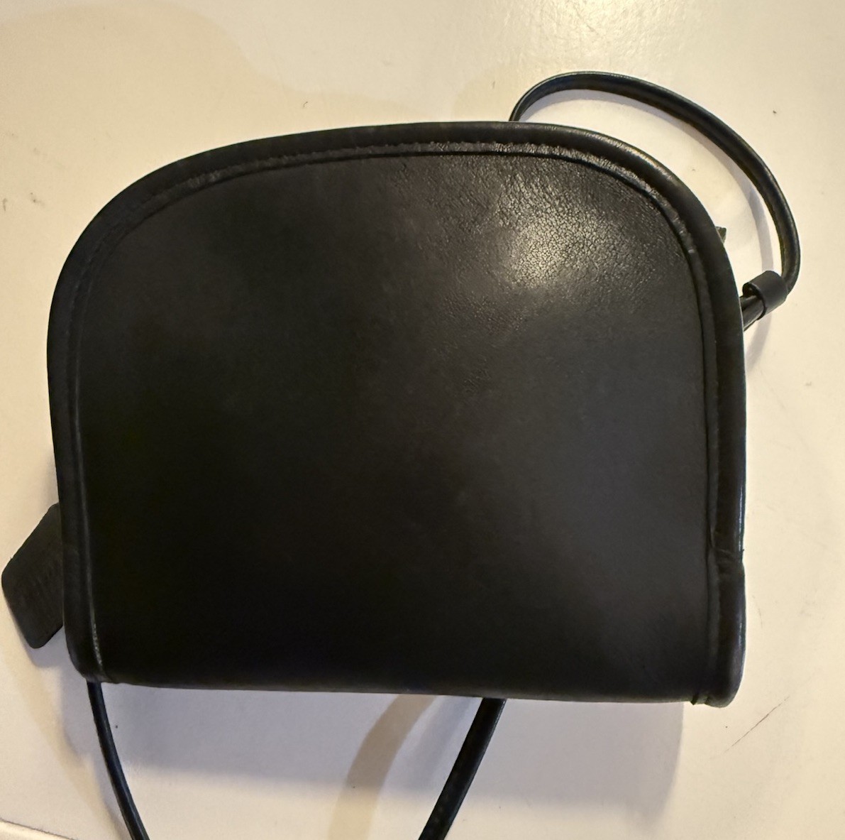 COACH Vintage Mini Abbie Black Leather Crossbody #9017 Purse Handbag Classic