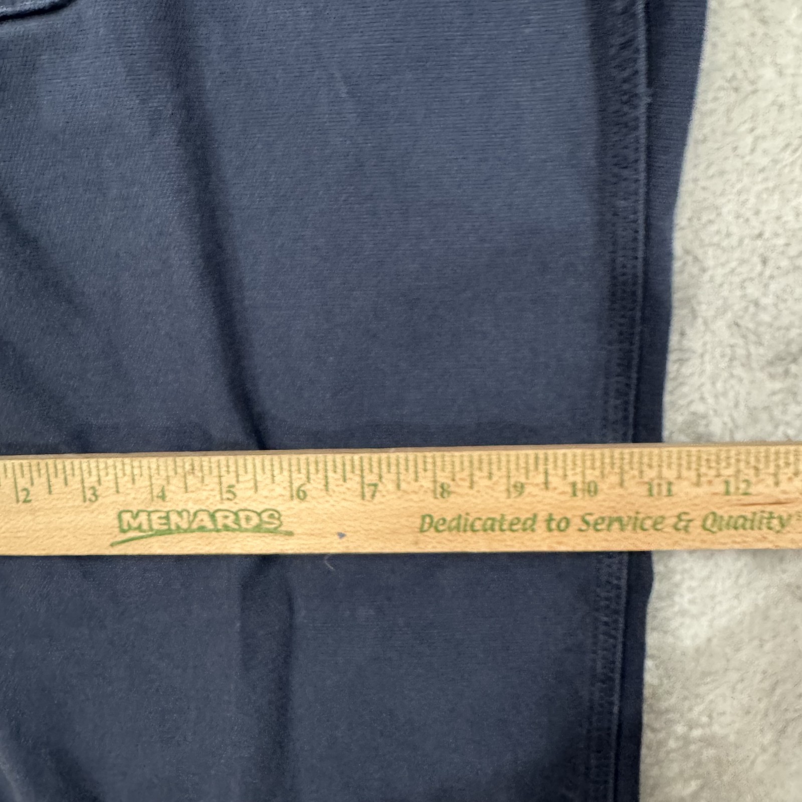 Duluth Trading Fire Hose Pants Mens 42×34 Blue Canvas Gusseted Hammer Loop Cargo