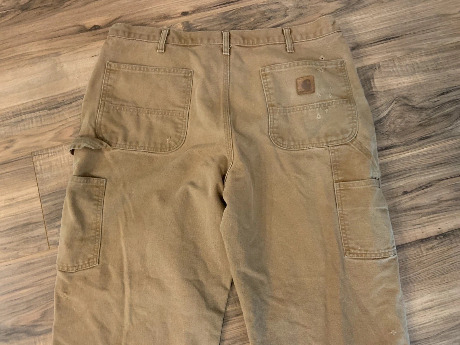 Vtg Carhartt B11 Brn Carpenter Pants B11 BRN Sz 38/32 Distressed