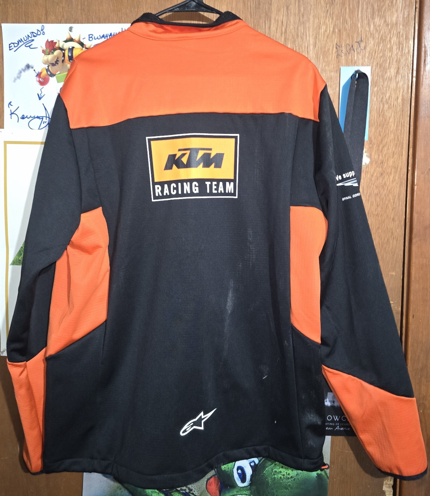 KTM Racing Team Men’s XL Full Zip Track Jacket Black/Orange, Pockets