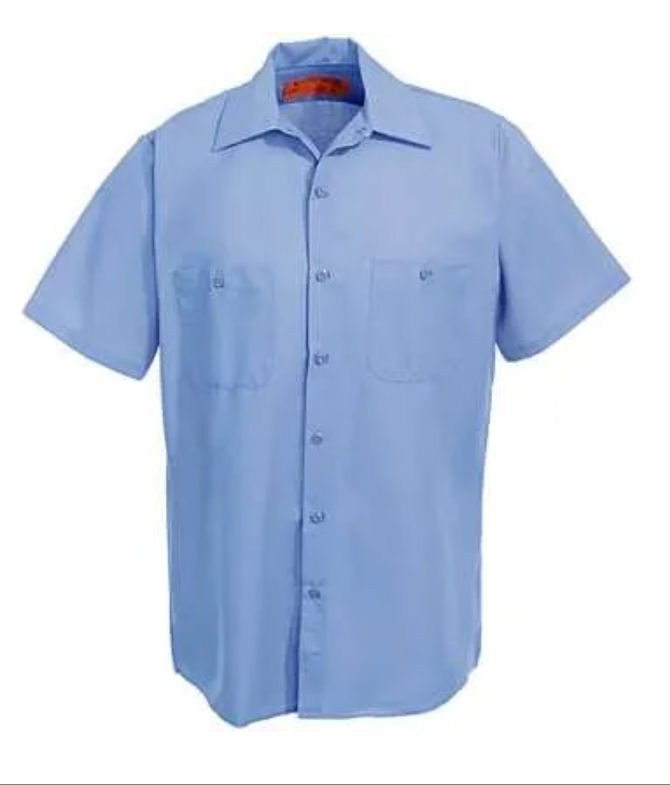 Red Kap SP24MB Men’s Petrol Blue Industrial Short Sleeve Work Shirt – XXL