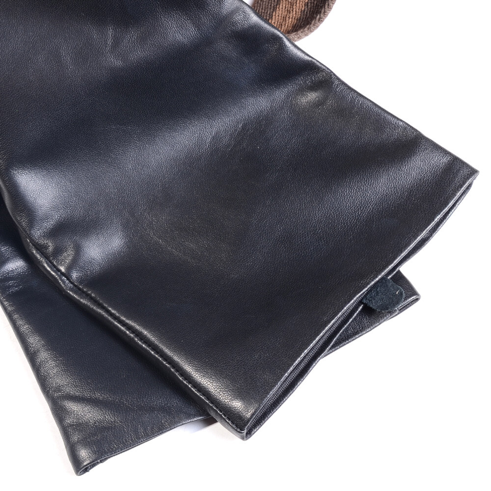 60 70 80cm Men’s Male 100% Real leather Punk Party Dancing Opera/Long Gloves