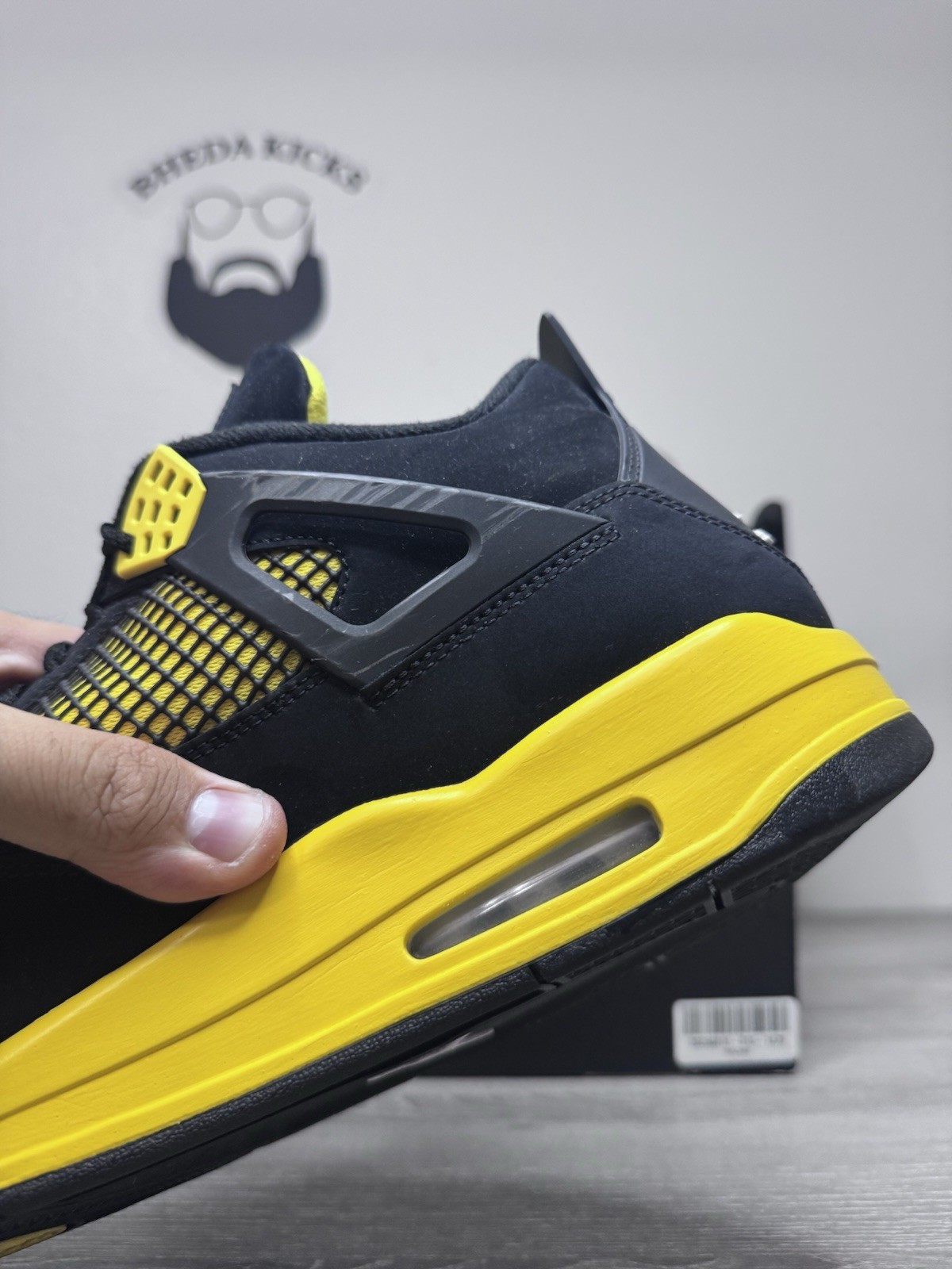 Size 13 – Air Jordan 4 Thunder Retro Size 13 Mens Black Sneakers 2023 DH6927-017
