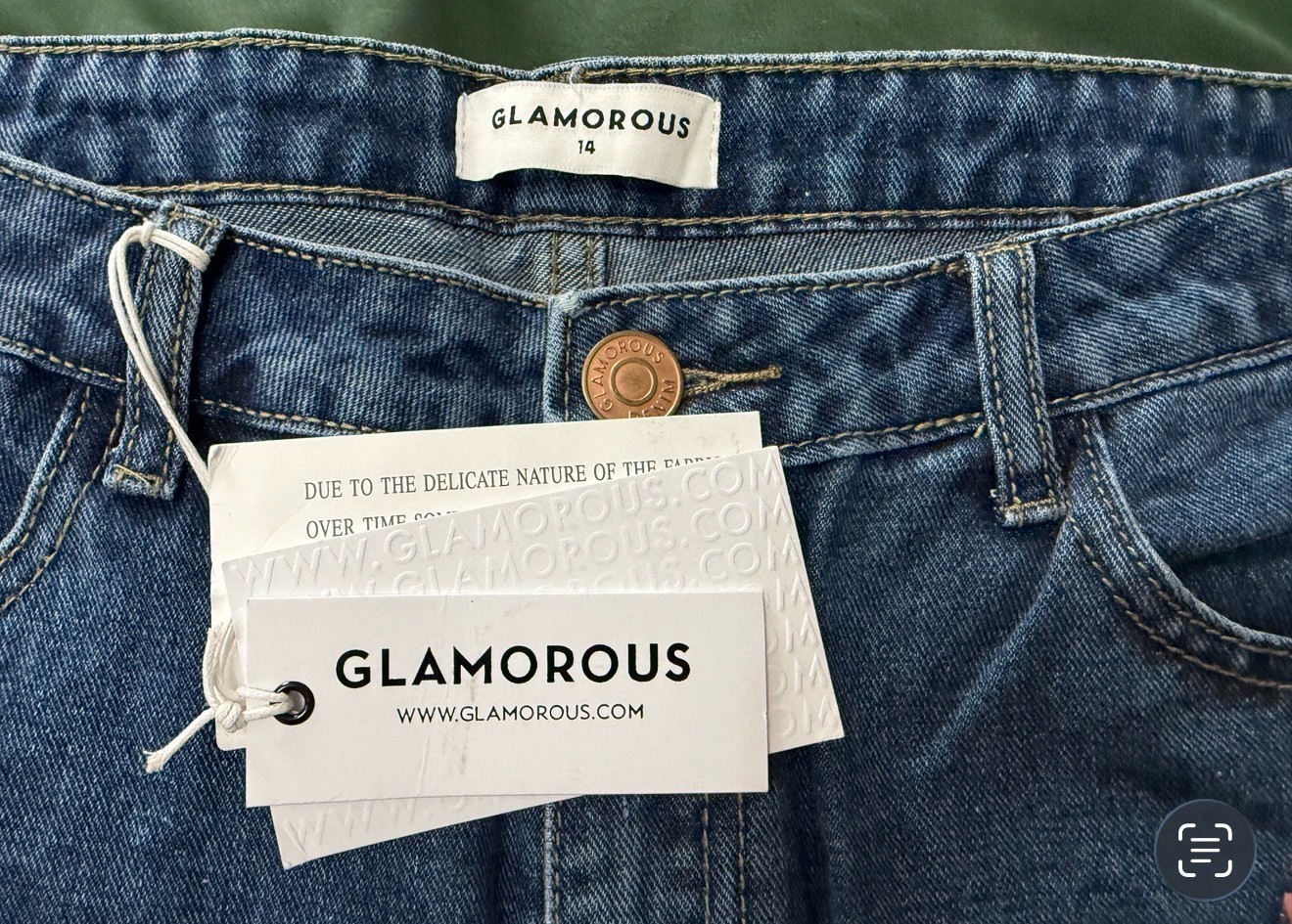 Glamorous Floral Embroidered Jeans – NEW W/ TAGS