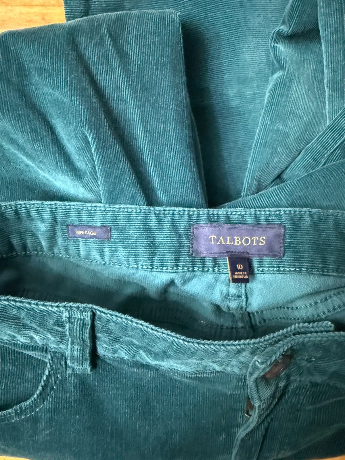 Talbots Heritage Corduroy Pants Cotton 10