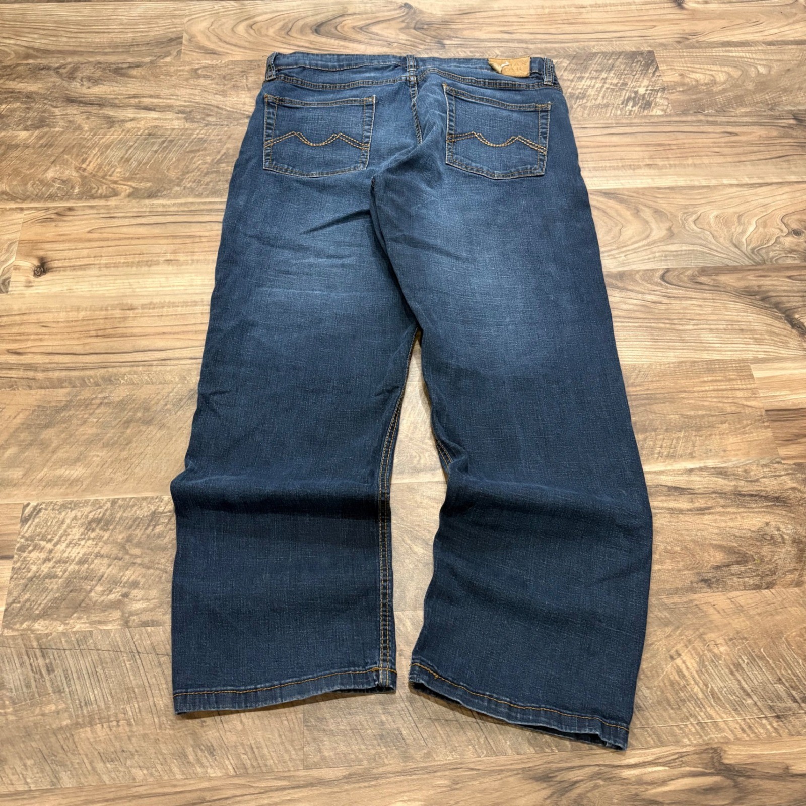 Vintage Y2K Urban Star Jeans Men 36×29 Blue Baggy Bootcut Denim Pants
