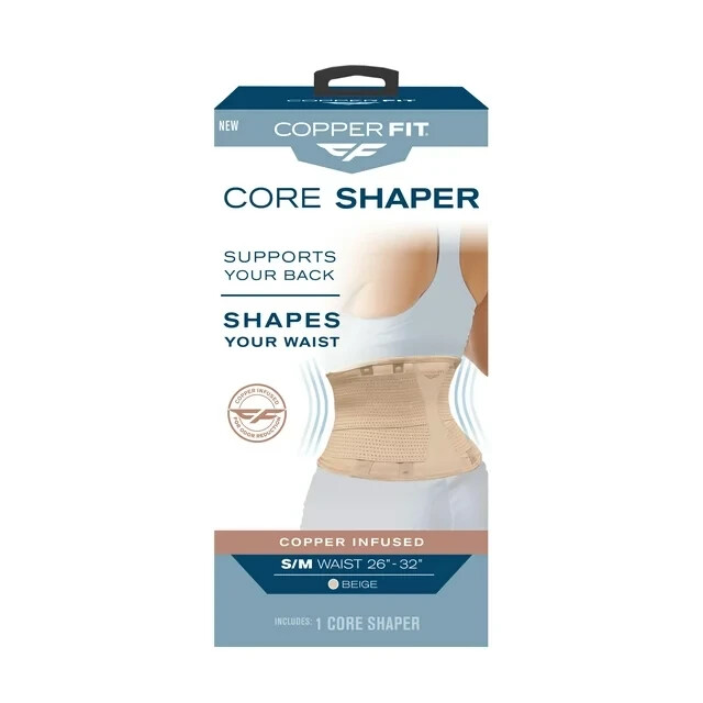 COPPER FIT – SIZE: S/M – Core Shaper-Supports Back & Shapes Waist – NEW!