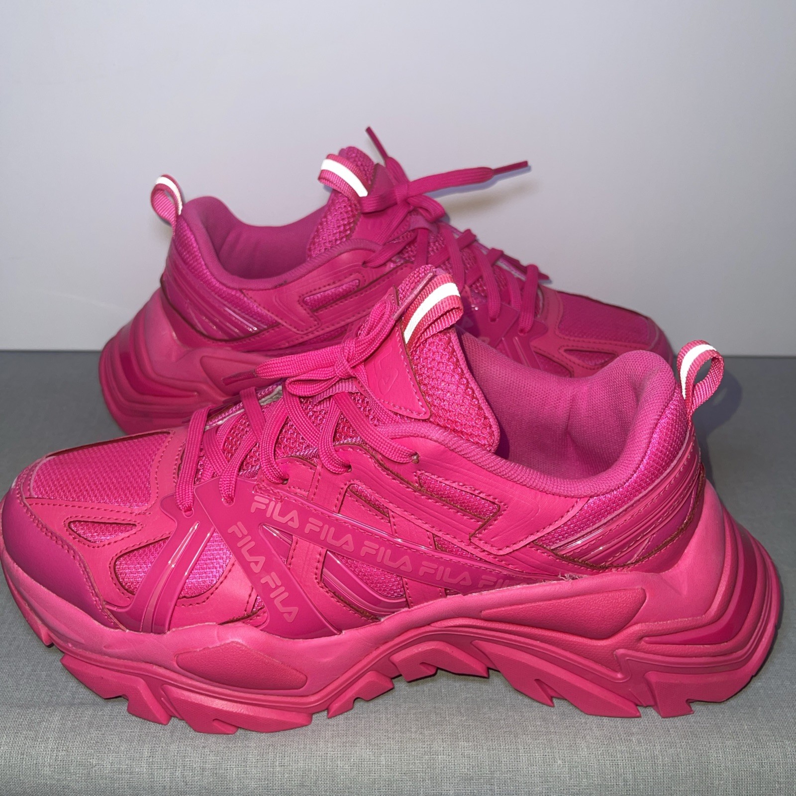 Fila Electrove 2 Womens Shoes Size 7, Color: Pink Glow/Pink Glow/Pink Glow