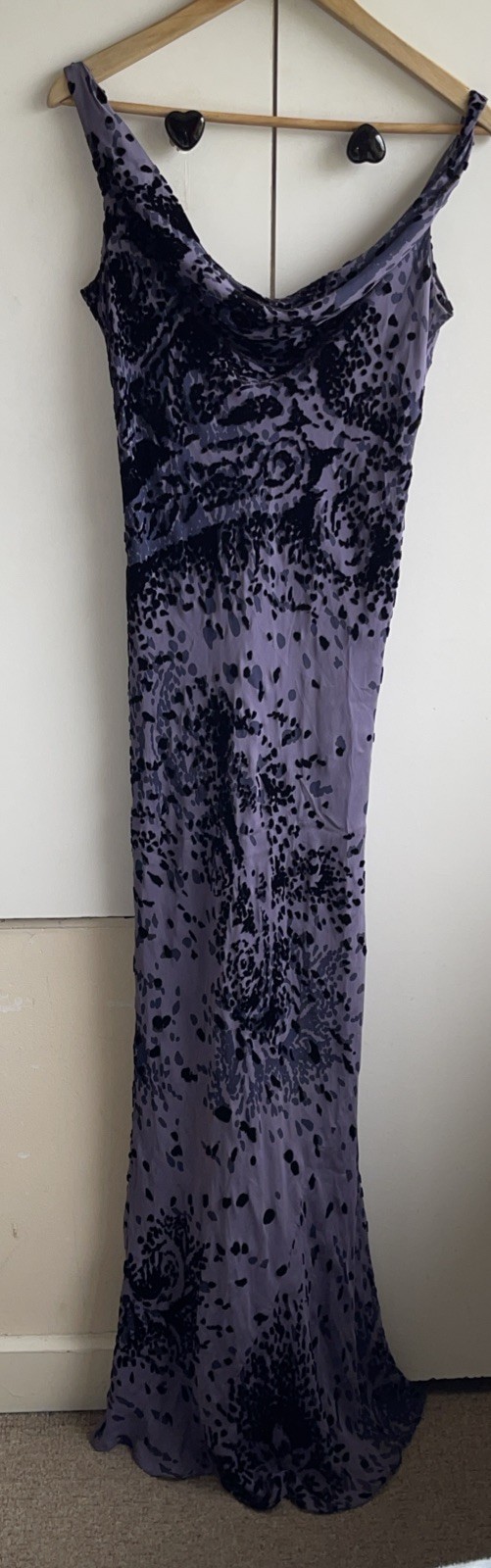 maria grachvogel Debenhams Size 10 Purple 73% Silk Dress Stunning Wedding Sp.occ