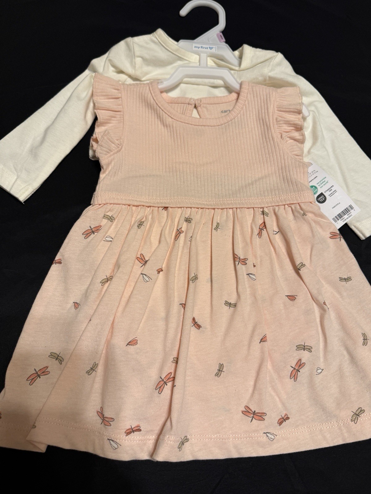 NWT Carter’s Baby 2-Piece BodysuitDress & Cardigan Set 9 Months