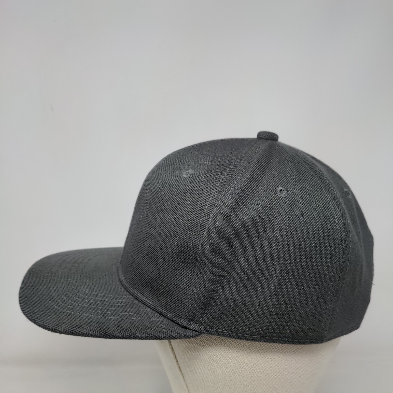 Gelante Snapback Hat Gray OSFA Adjustable Solid Vent Holes Blank