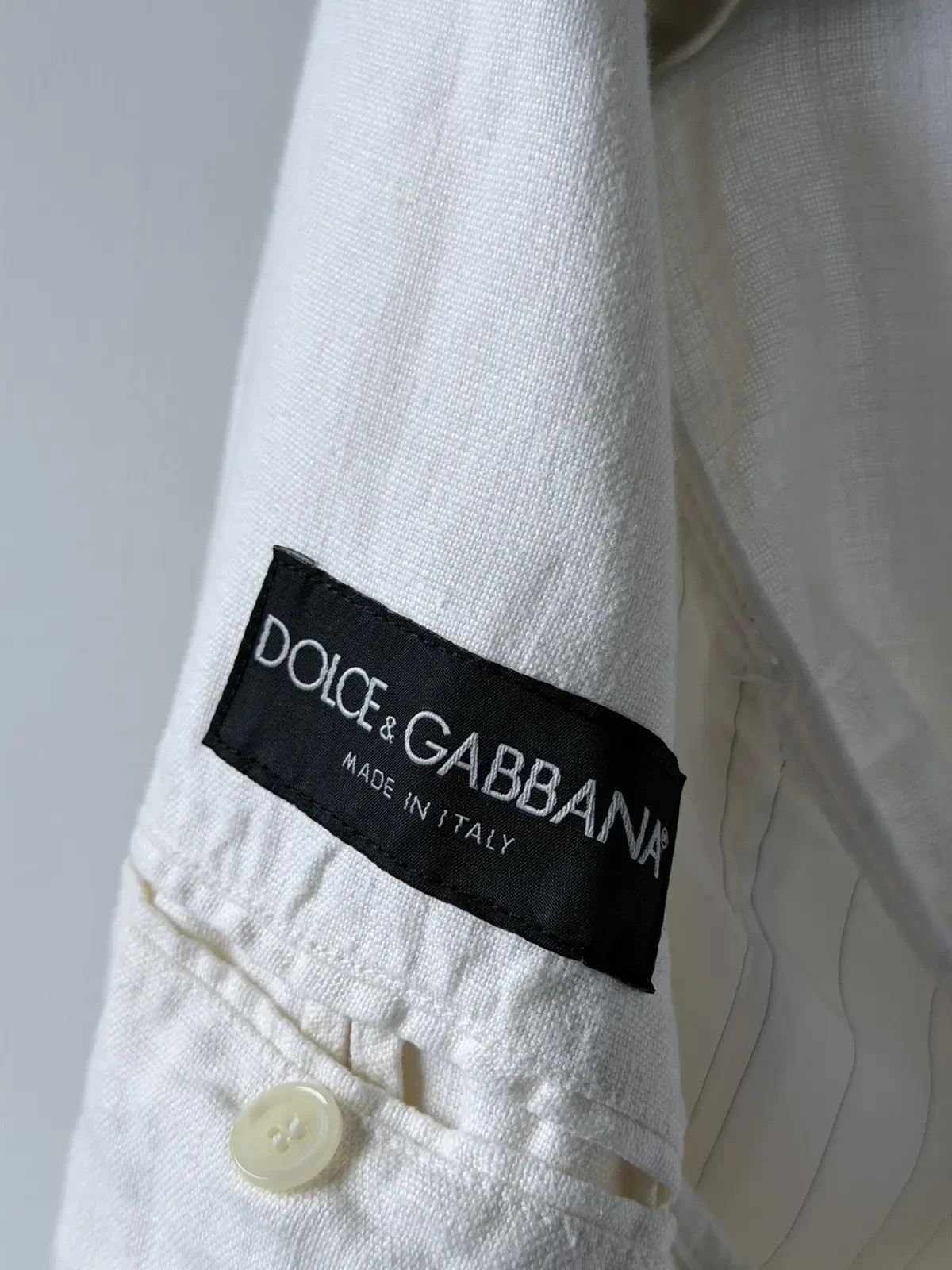 Dolce & Gabbana White Cotton Light Blazer Jacket Size 52