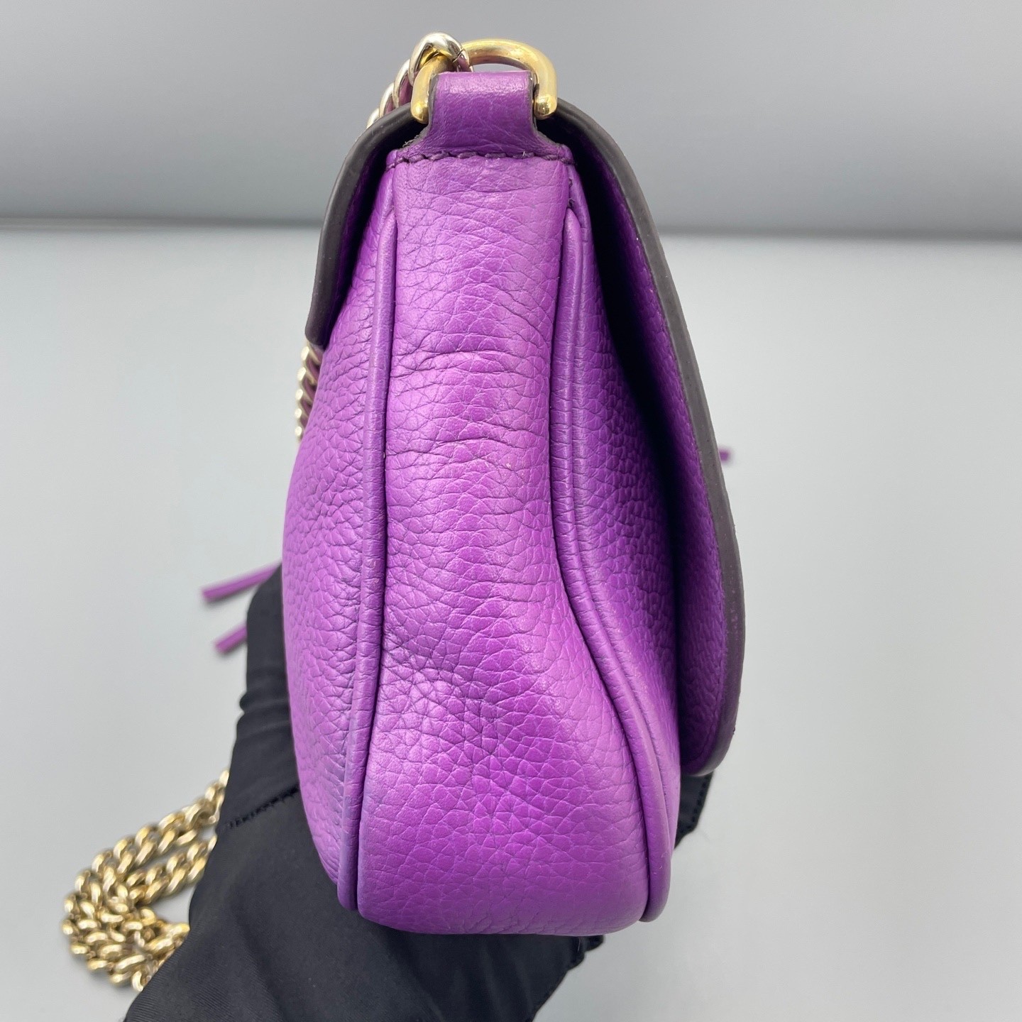 Gucci Pre-Owned Authentic Crossbody Bag Purple 25*15*5cm Free Tracked Shipping