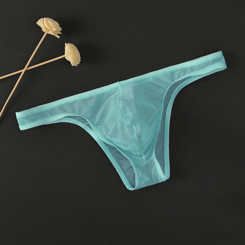 Men See Through Ultrathin Breathable Pouch Briefs for Comfortable Daily Wear