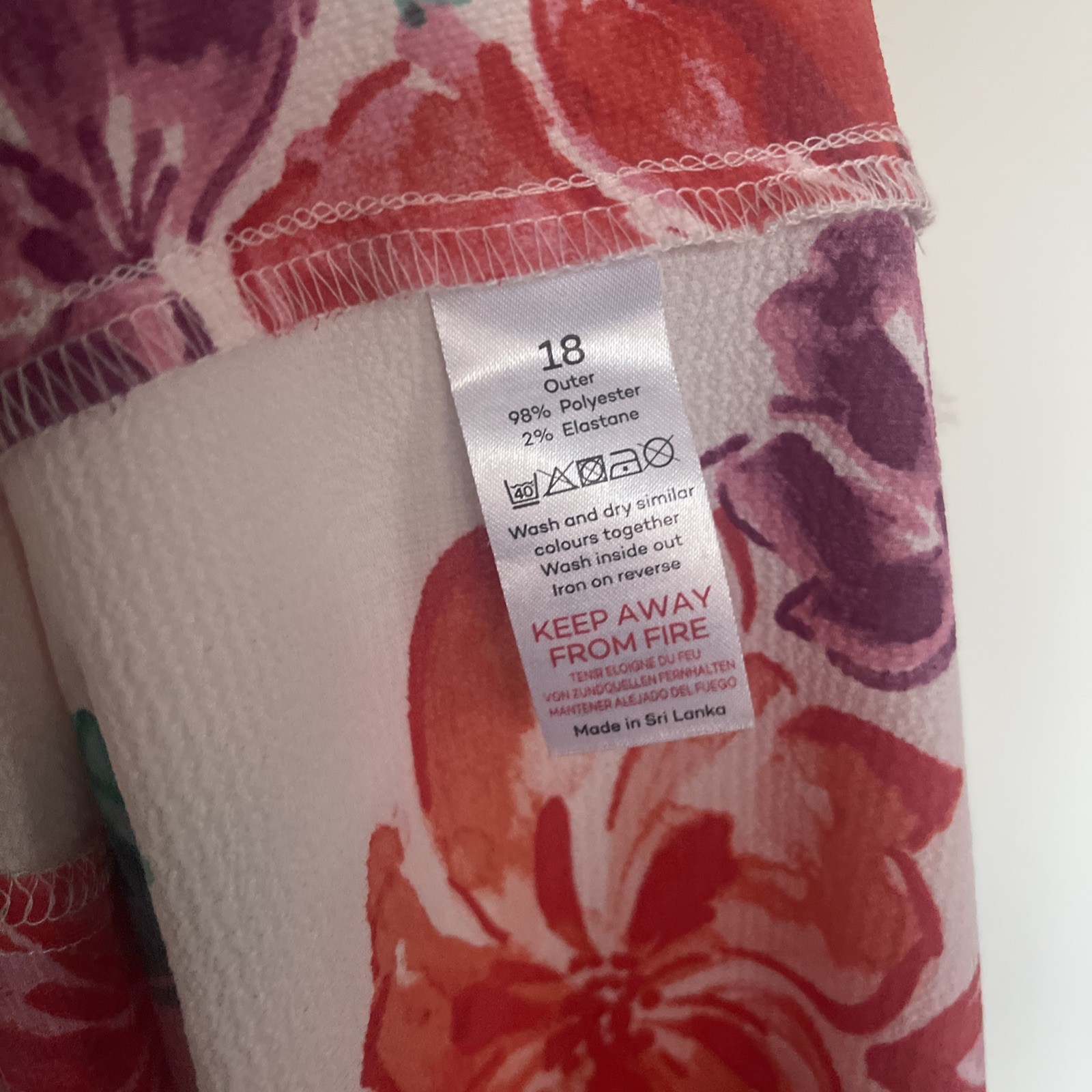 Debenhams White Mix Floral Strappy Top UK18 Flowy Plus Size Summer Holiday Vest