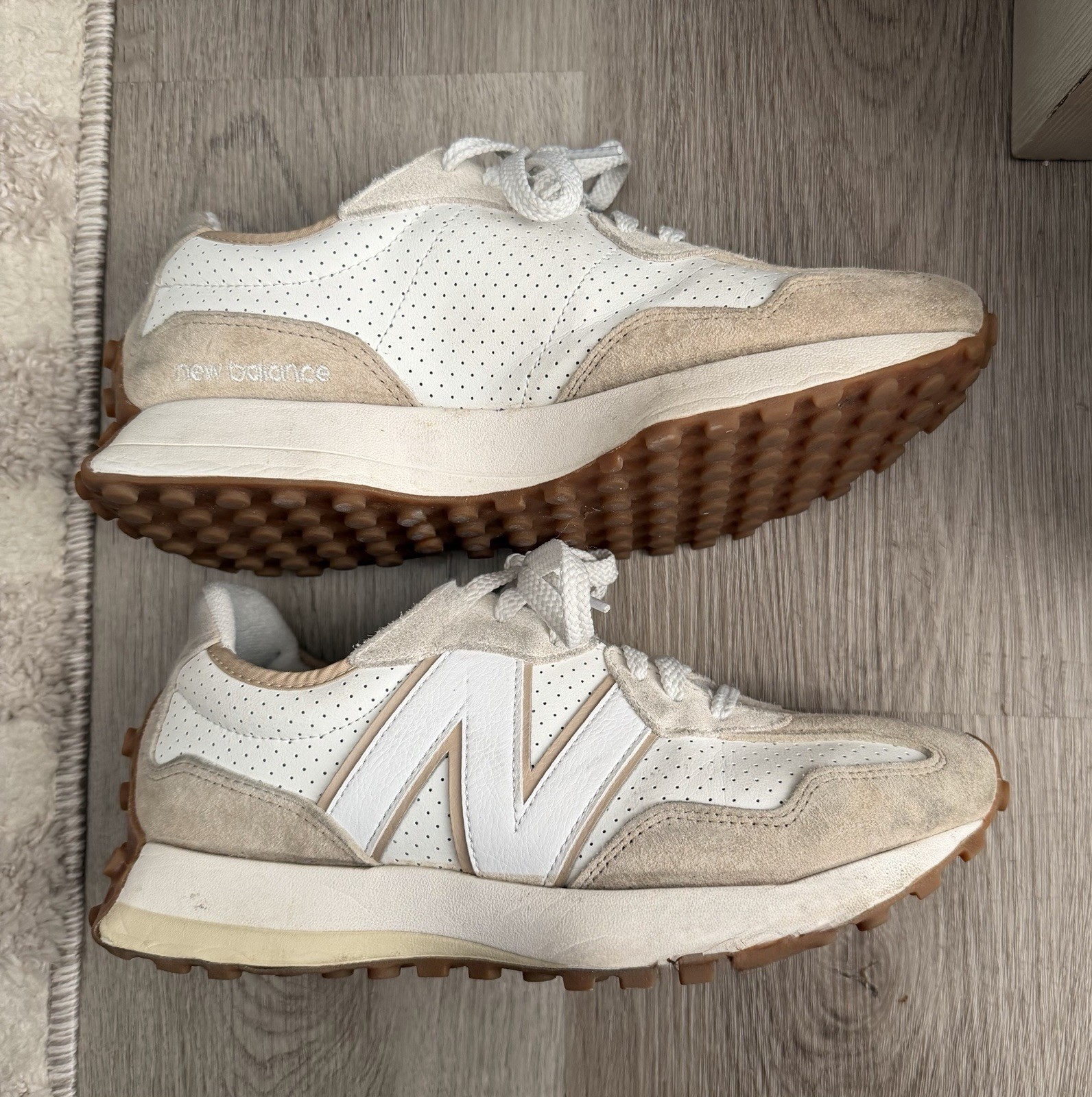 New Balance 327 Incense/Sea Salt Low Top Lace-Up Mesh Sneakers MS327PS