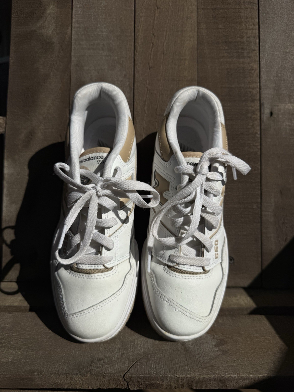New Balance 550 White Incense Tan Beige Sneakers Women 7 / Men 5.5