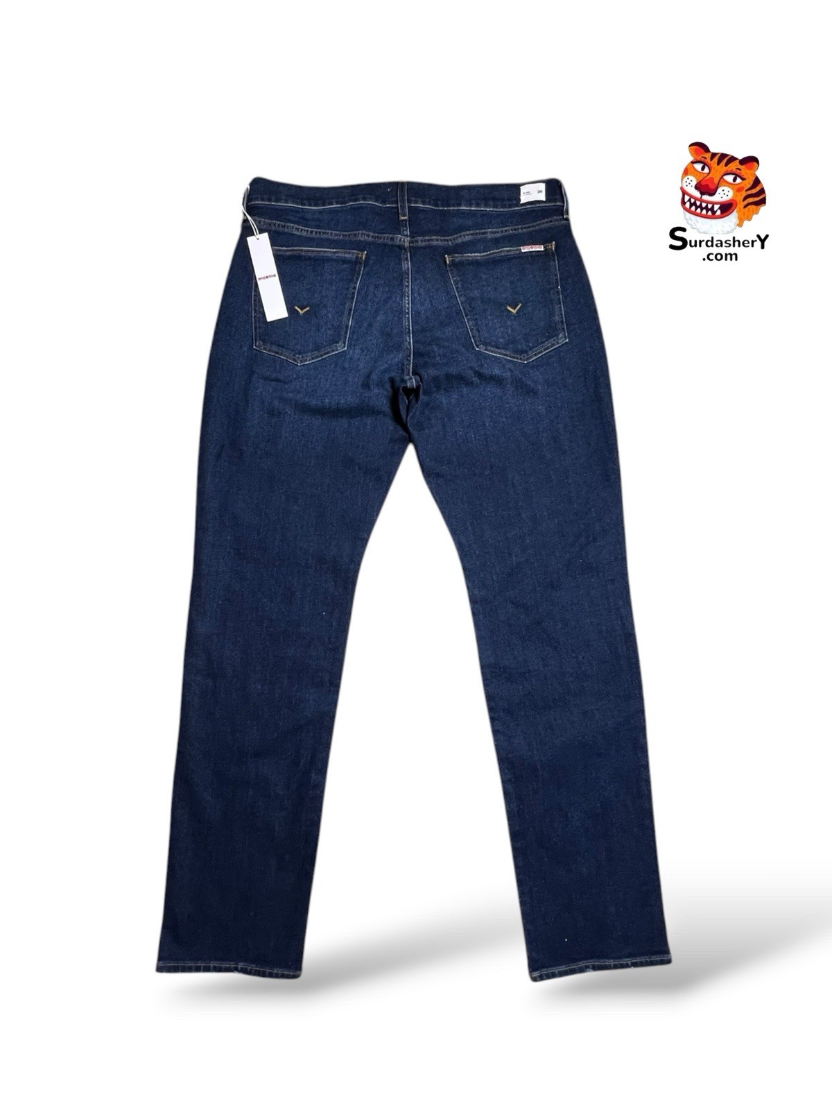 Hudson Blake Slim Straight Jeans Dark Wash Men’s Size 38×34