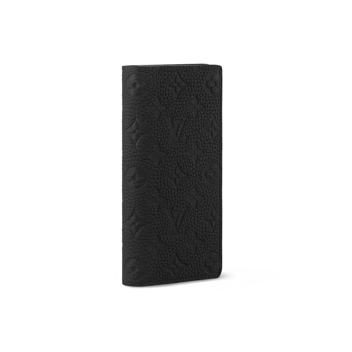 LOUIS VUITTON long leather wallet with multiple card slots men 3.9×0.79×7.48 in