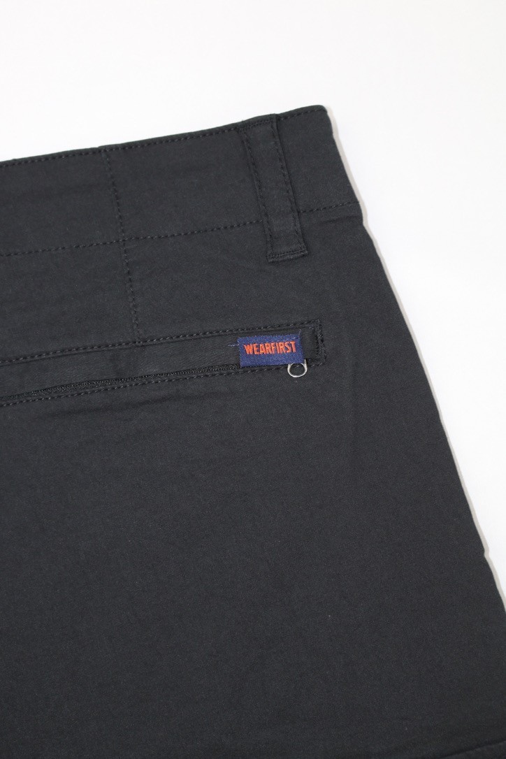 Wearfirst Mens Cargo Short Black Sz M 9in Inseam Stretch Soft Touch Comfort