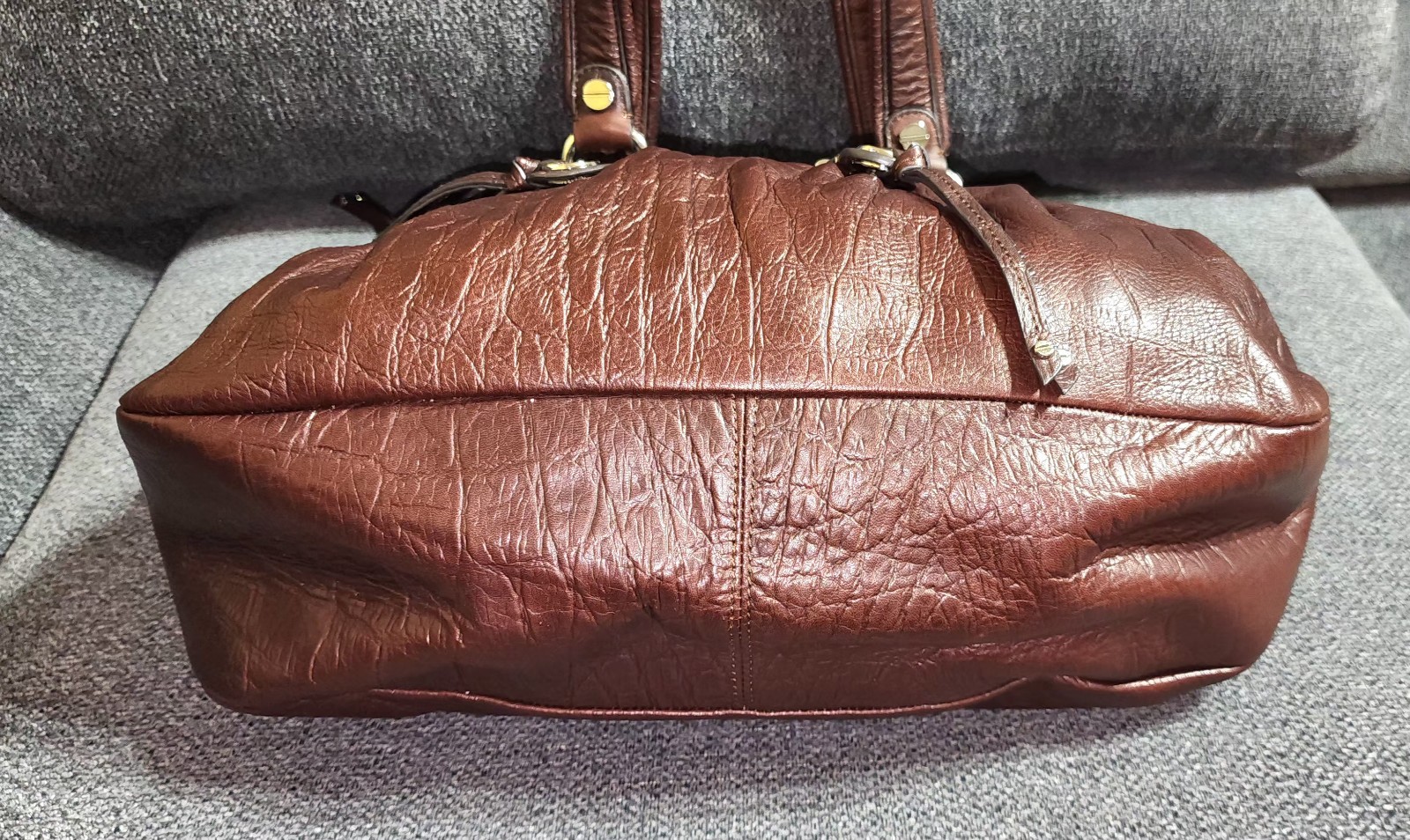 NWT B Makowsky Brandy Brown Eden Croco Zip Tote Hobo Bag Leather Purse $308