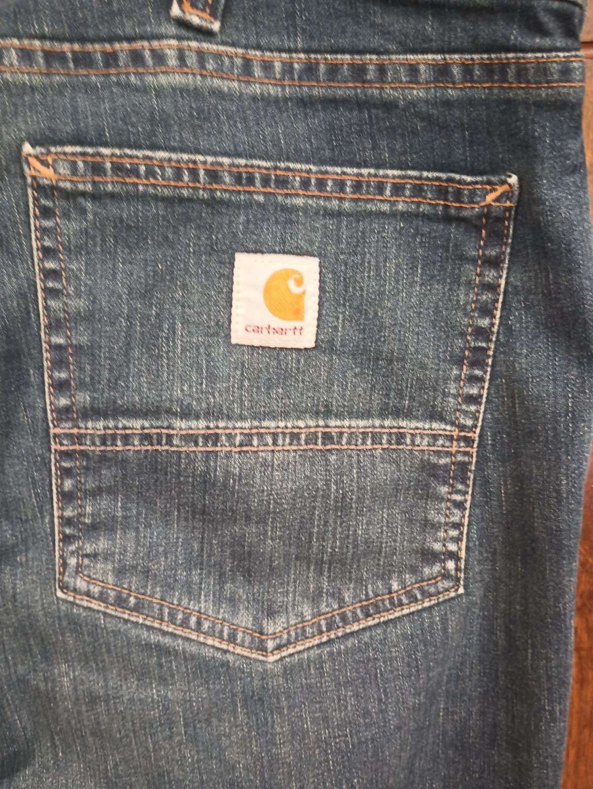 Carhartt Relaxed Fit Jeans Mens 40×32 Blue Work Utility Denim
