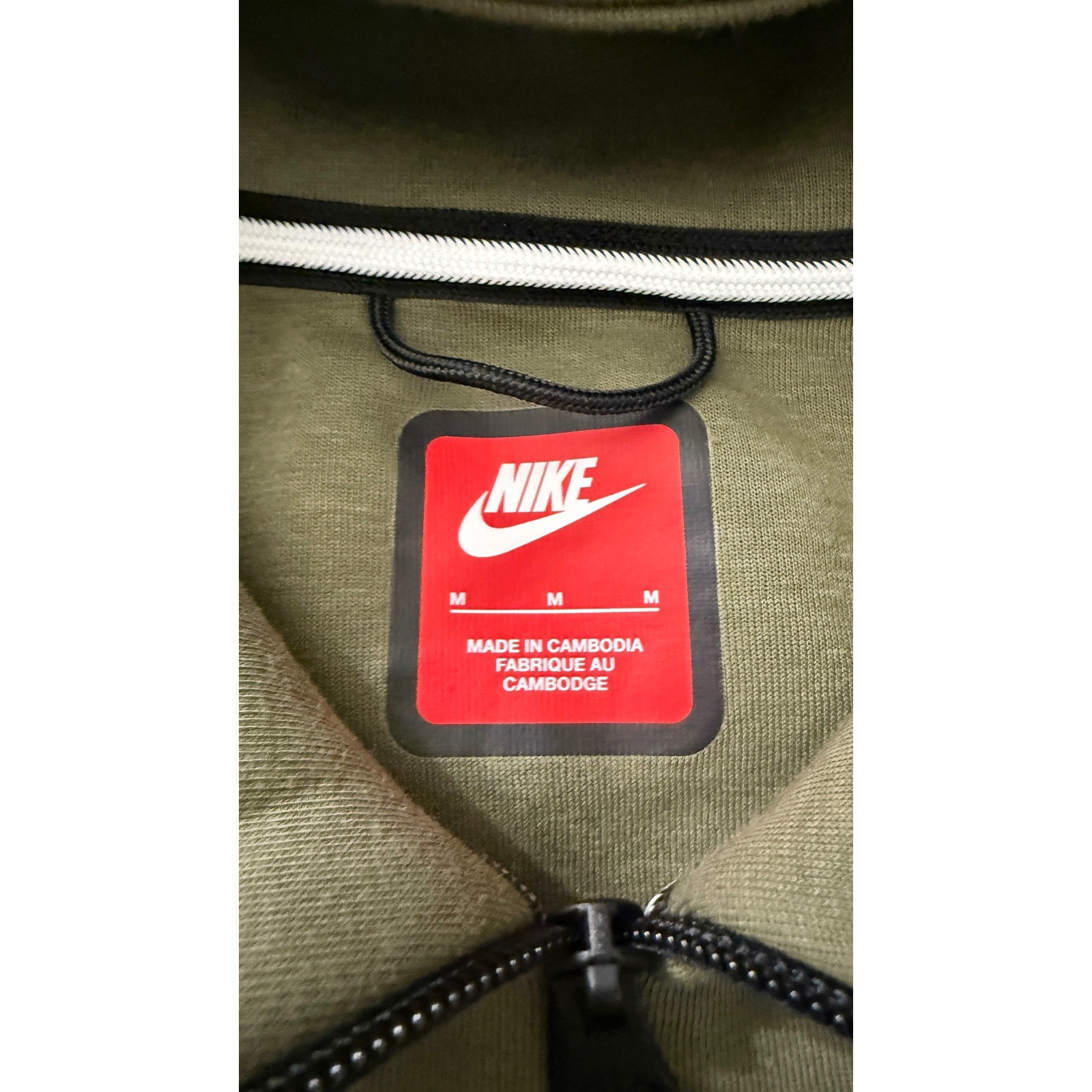 Nike Tech Fleece Full Zip Hoodie Olive Green FB7921-222 Mens Y2K Gorpcore zz21