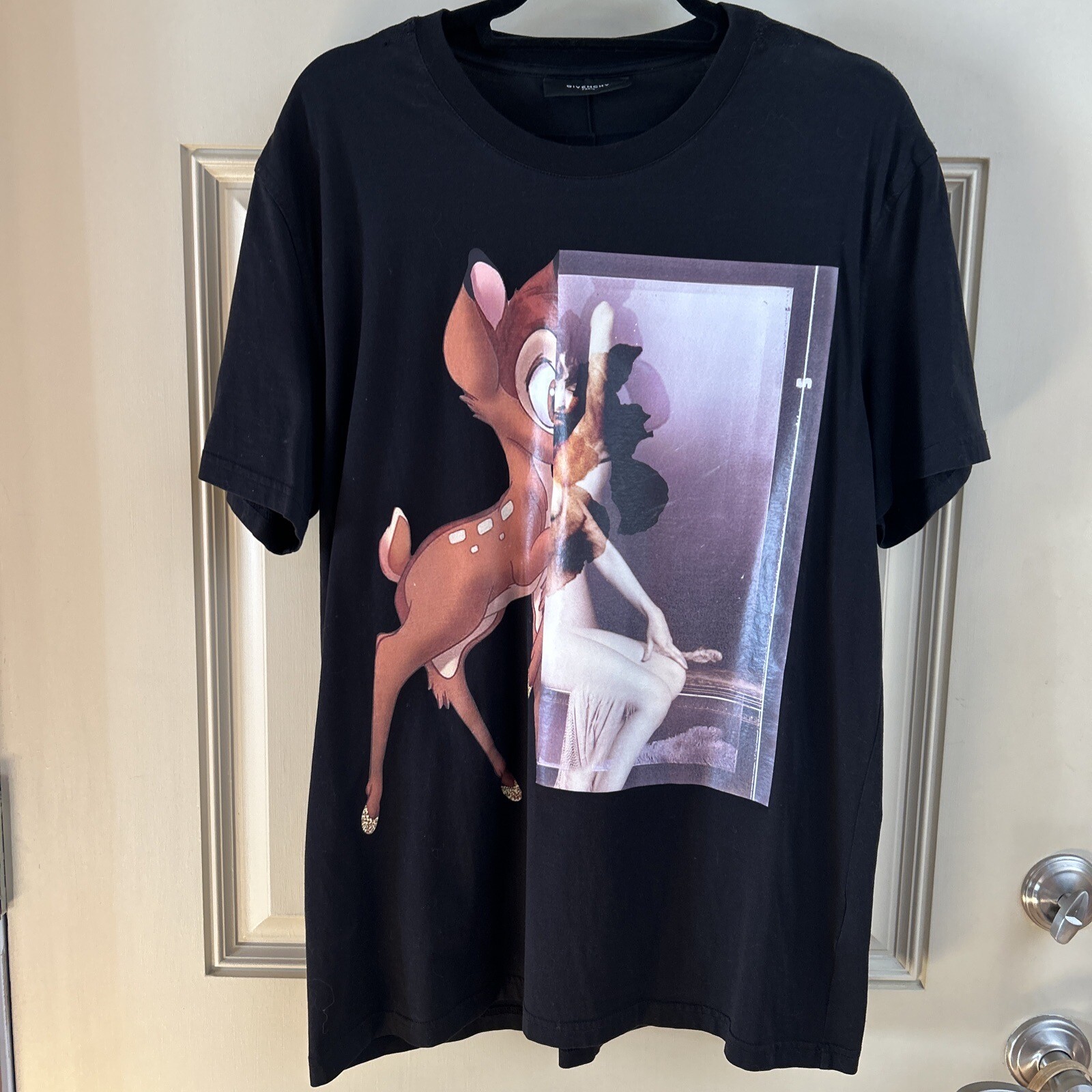 Authentic Givenchy BAMBI x Disney Black T Shirt Adult XL