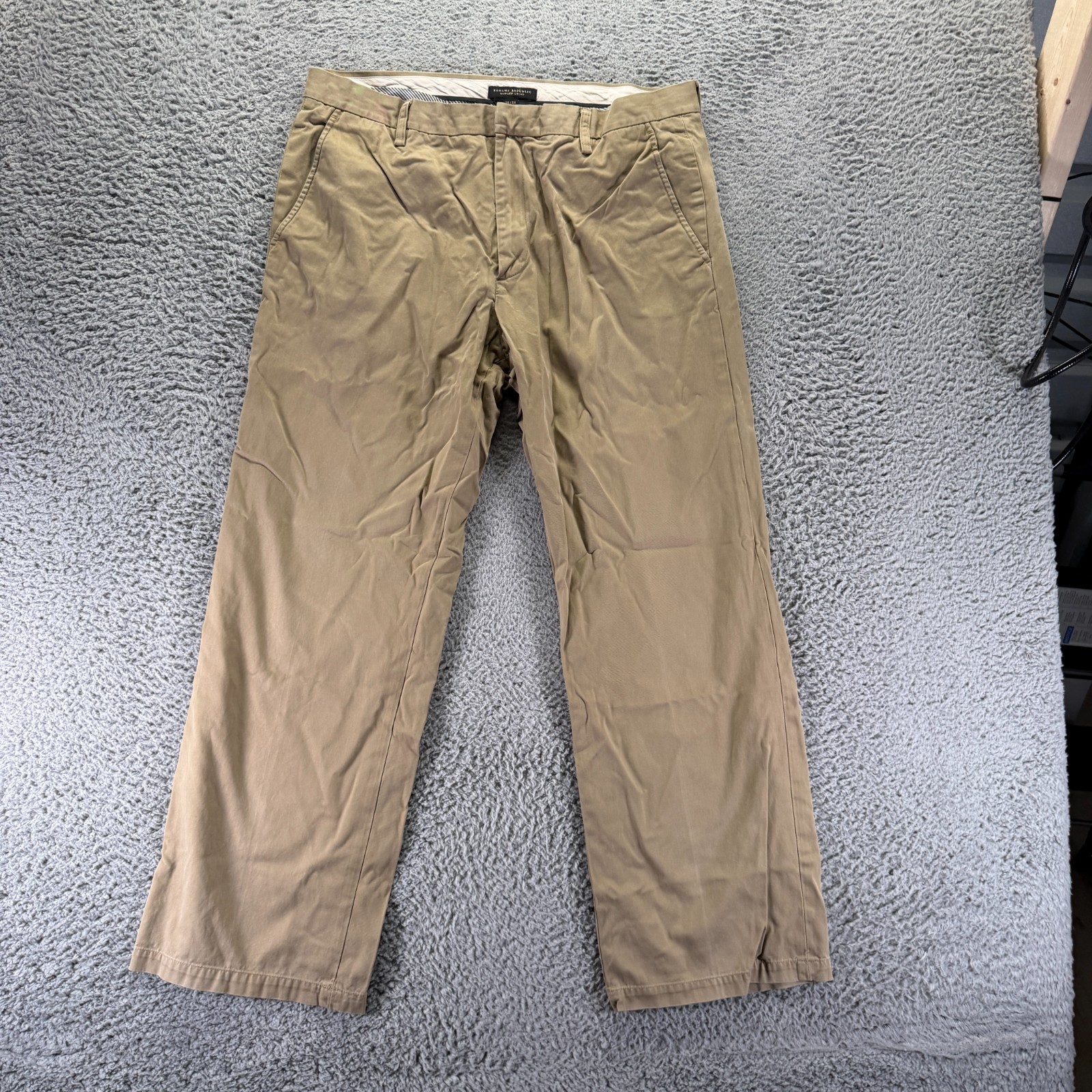 Banana Republic Dawson Pant Mens 36×32 Brown Cotton Chino Straight Career Office